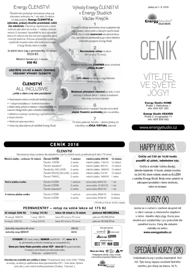 uprava cen