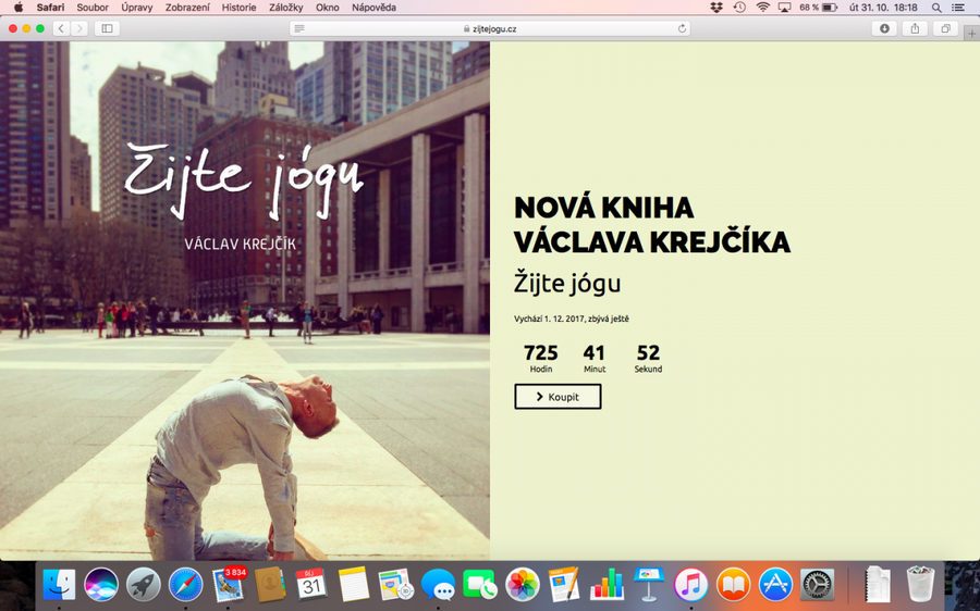 Žijte jógu web a nové akce 