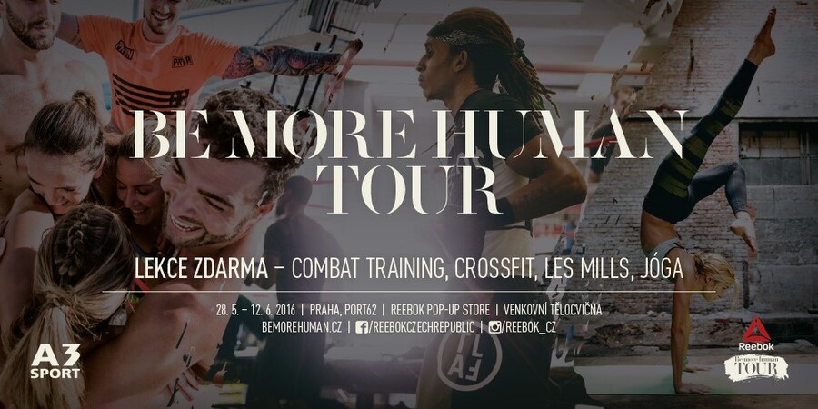 Reebok BeMoreHuman v PORTu  a REEBOK YOGA SENSATION 